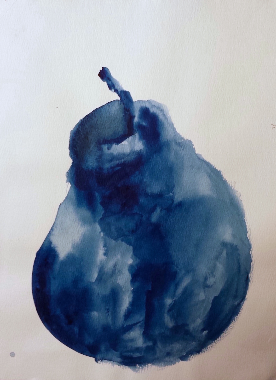 blue pear painting
